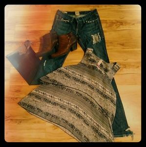 Distressed William Rast Jeans